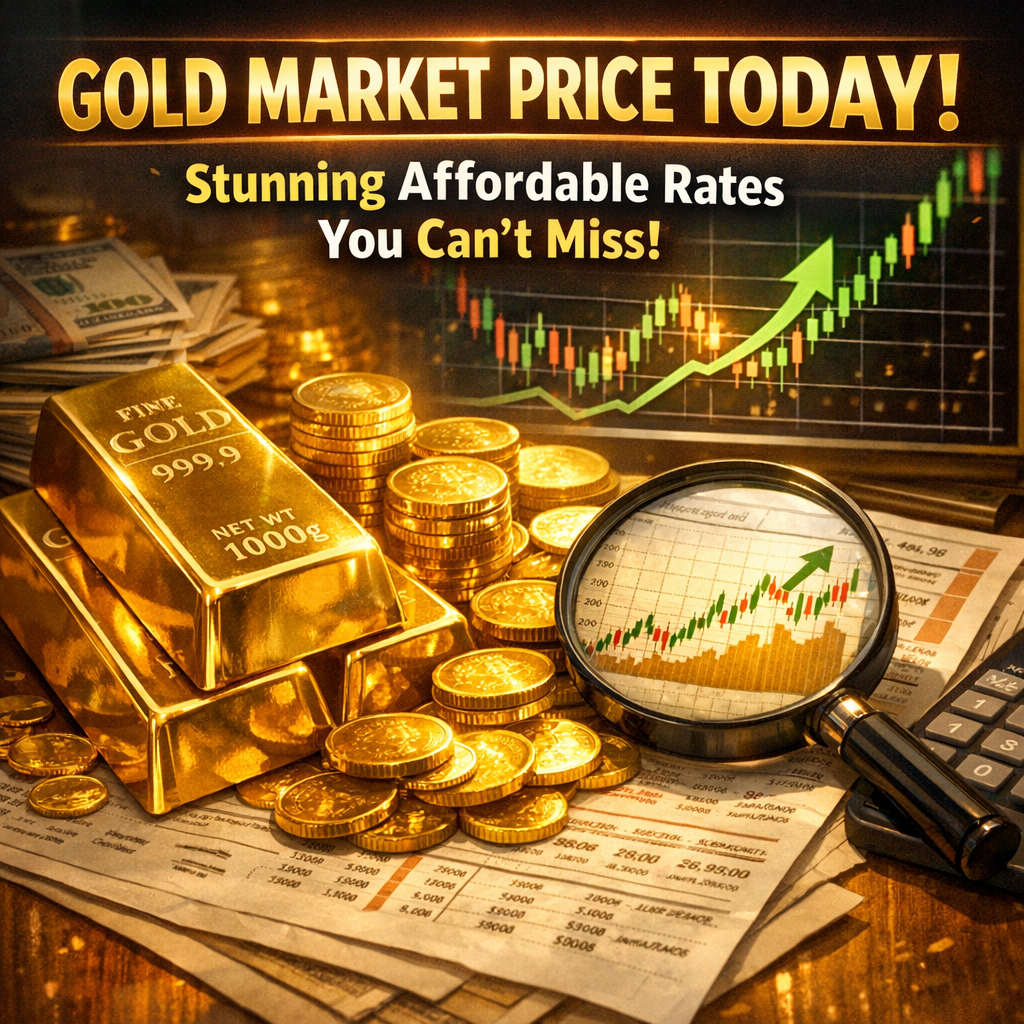 Illustration of Gold Market Price Today: Stunning Affordable Rates You Can’t Miss